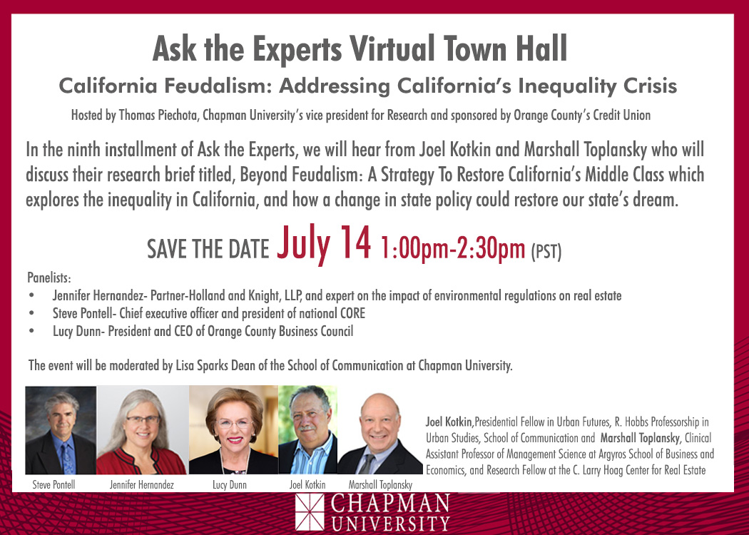 Virtual Town Hall: Addressing California's Inequality