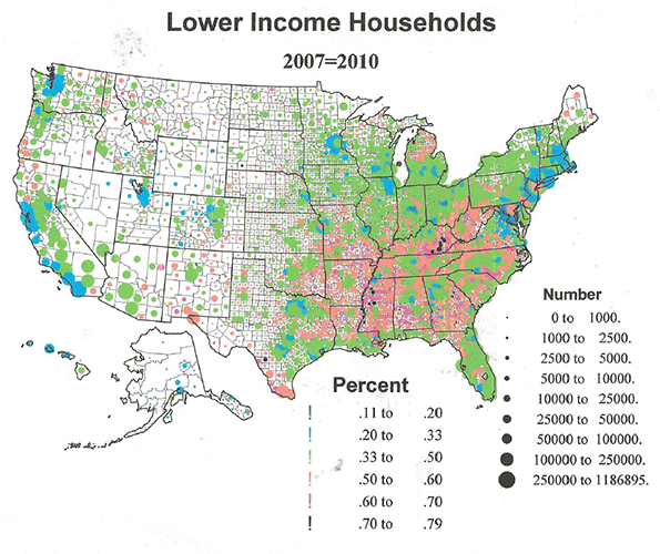 The Geography Of Lower Middle And Higher Income Households In The 